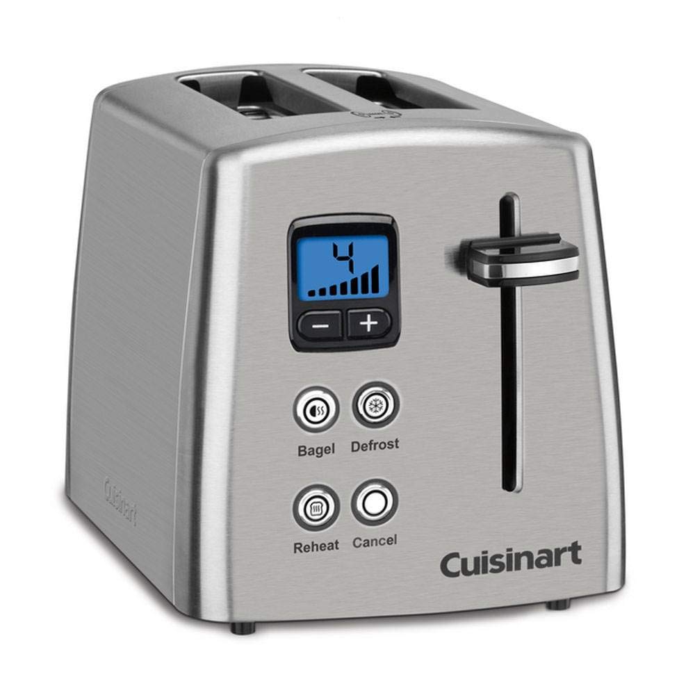Cuisinart CPT-415P1 defrost function thaws waffles before toasting