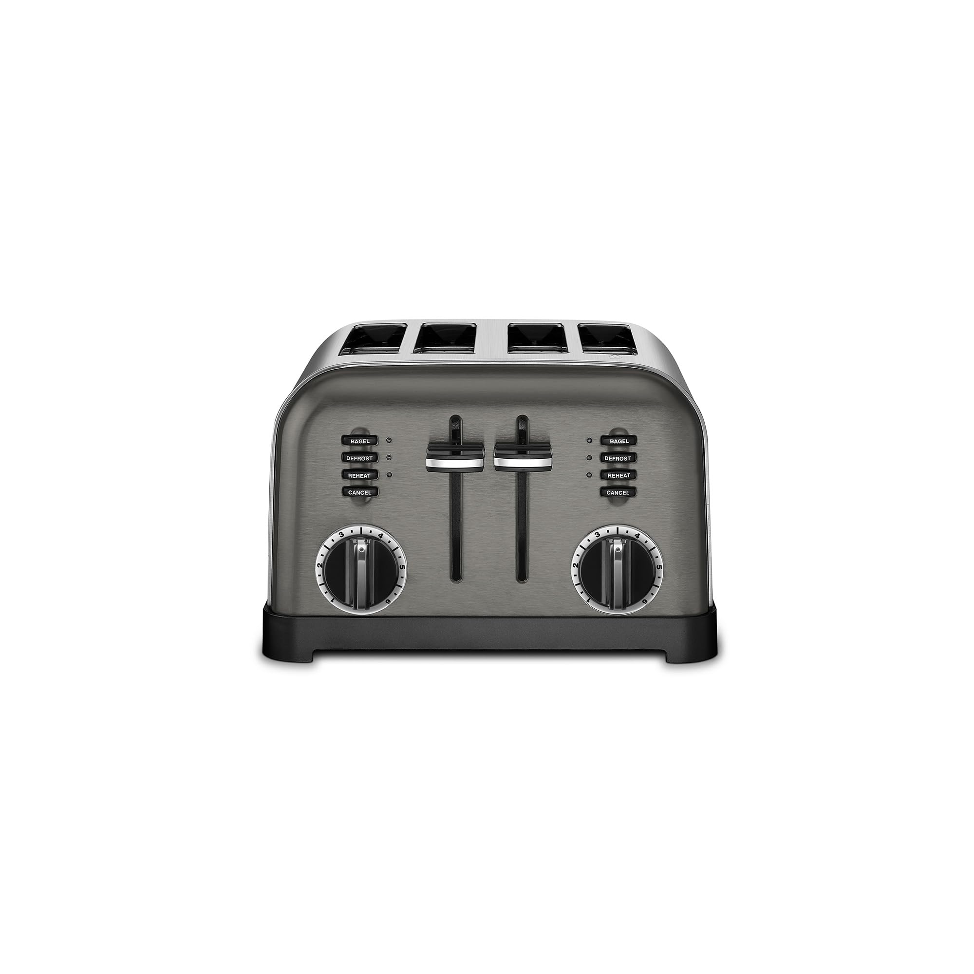 Cuisinart CPT-180BKS toaster with dual controls for customizable toasting
