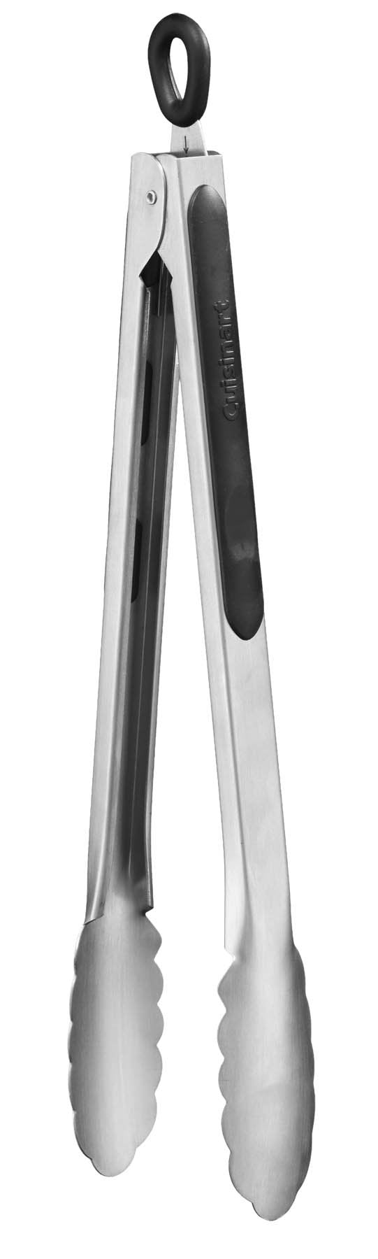 Cuisinart CTG-00-12TNG 12-inch tongs with silicone tips, ideal for nonstick cookware and serving meals