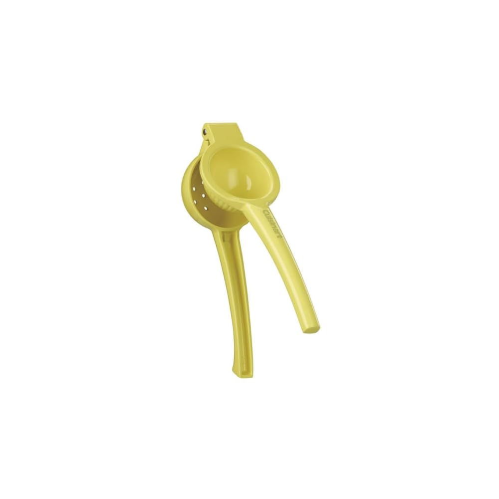 Cuisinart CTG-00-LP lemon press in yellow enables one-handed juicing of lemons and limes.