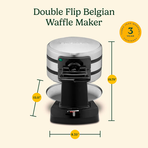 Cuisinart doubles up waffles fast for busy weekend breakfasts or entertaining guests.