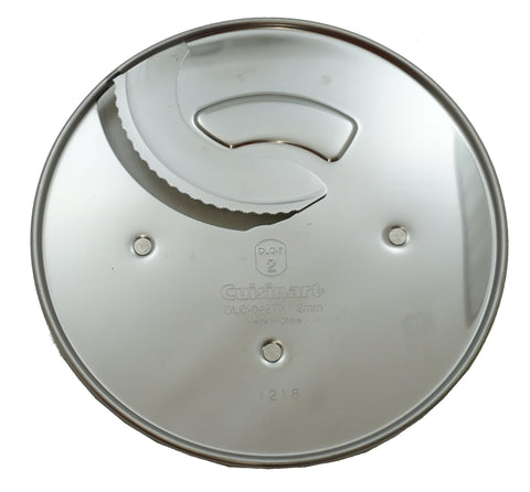 Cuisinart DLC-042TX-1 2mm thin slicing disc slices evenly for uniform results.