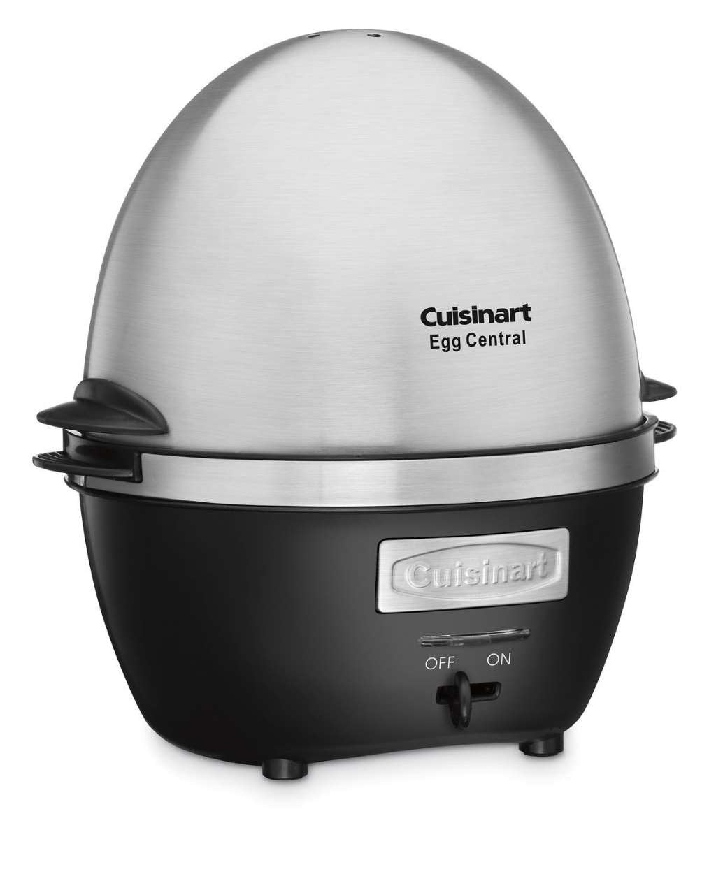 Cuisinart Egg Central with 10-egg capacity and blue LED indicator for precise cooking.