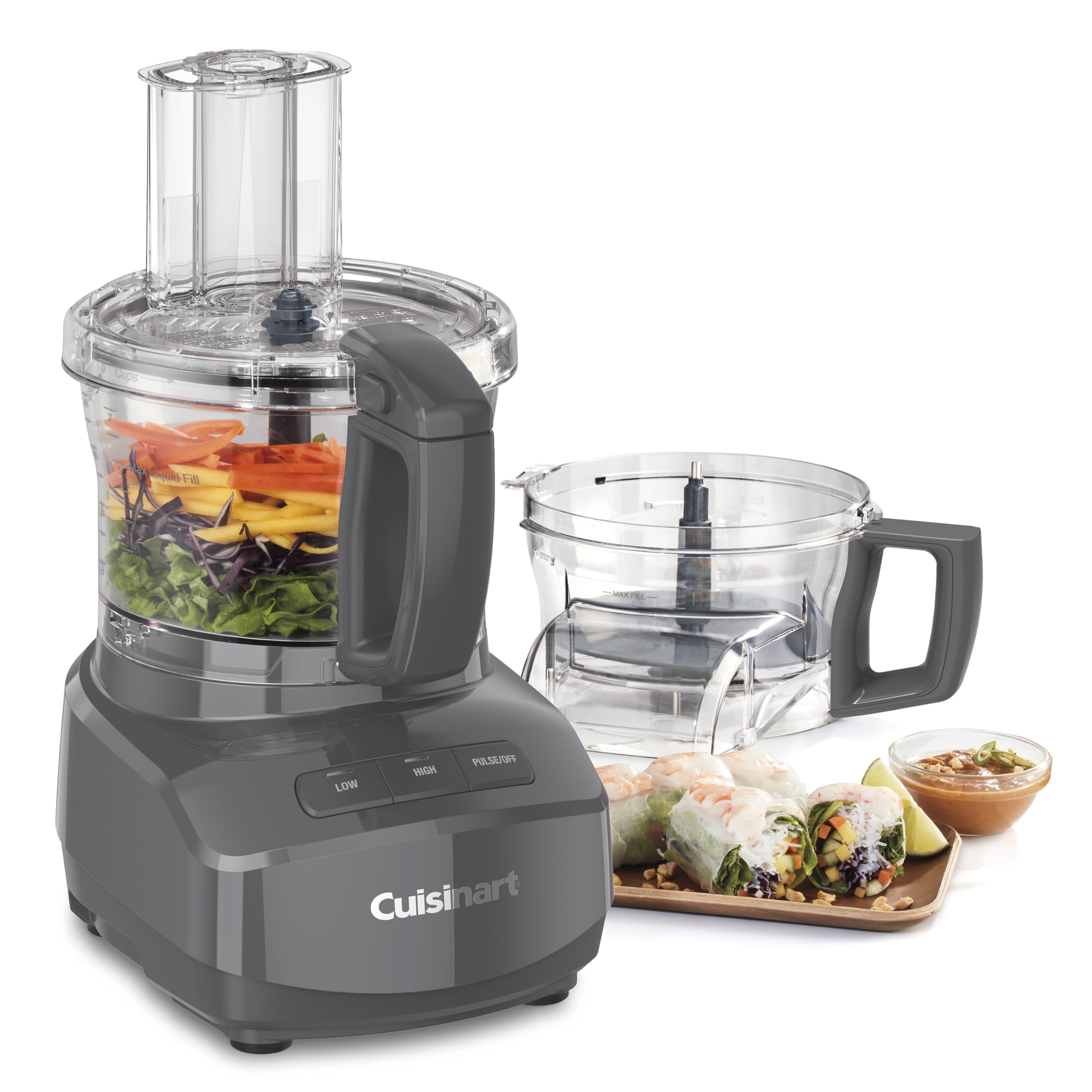 Cuisinart fine and medium reversible disc for precise shredding and slicing textures.