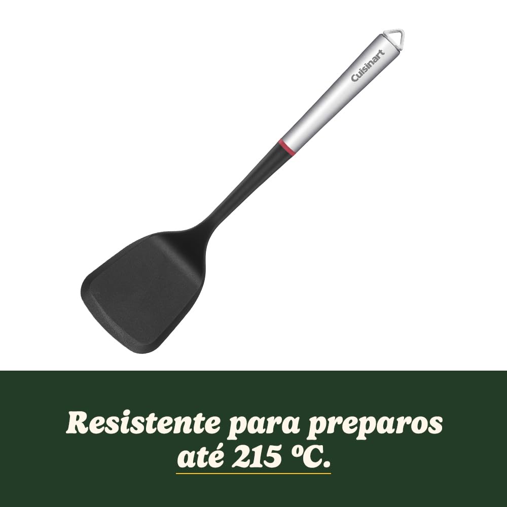 Cuisinart Fusion Proline Solid Turner showing heat-resistant nylon head up to 400°F.