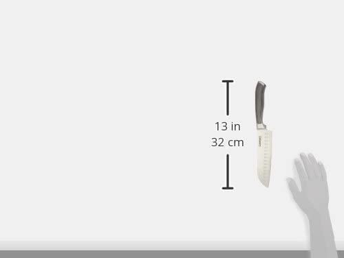 Cuisinart Graphix Santoku knife stainless steel blade ready for everyday prep