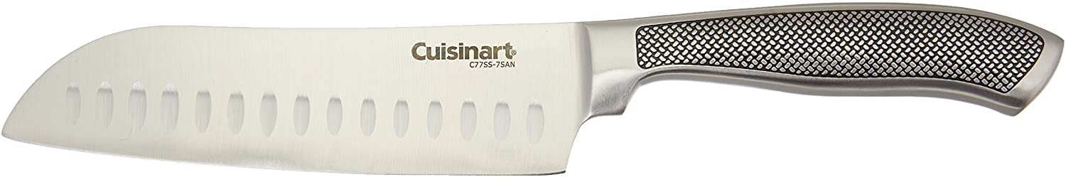 Cuisinart Graphix Santoku knife textured handle for comfortable, controlled cuts