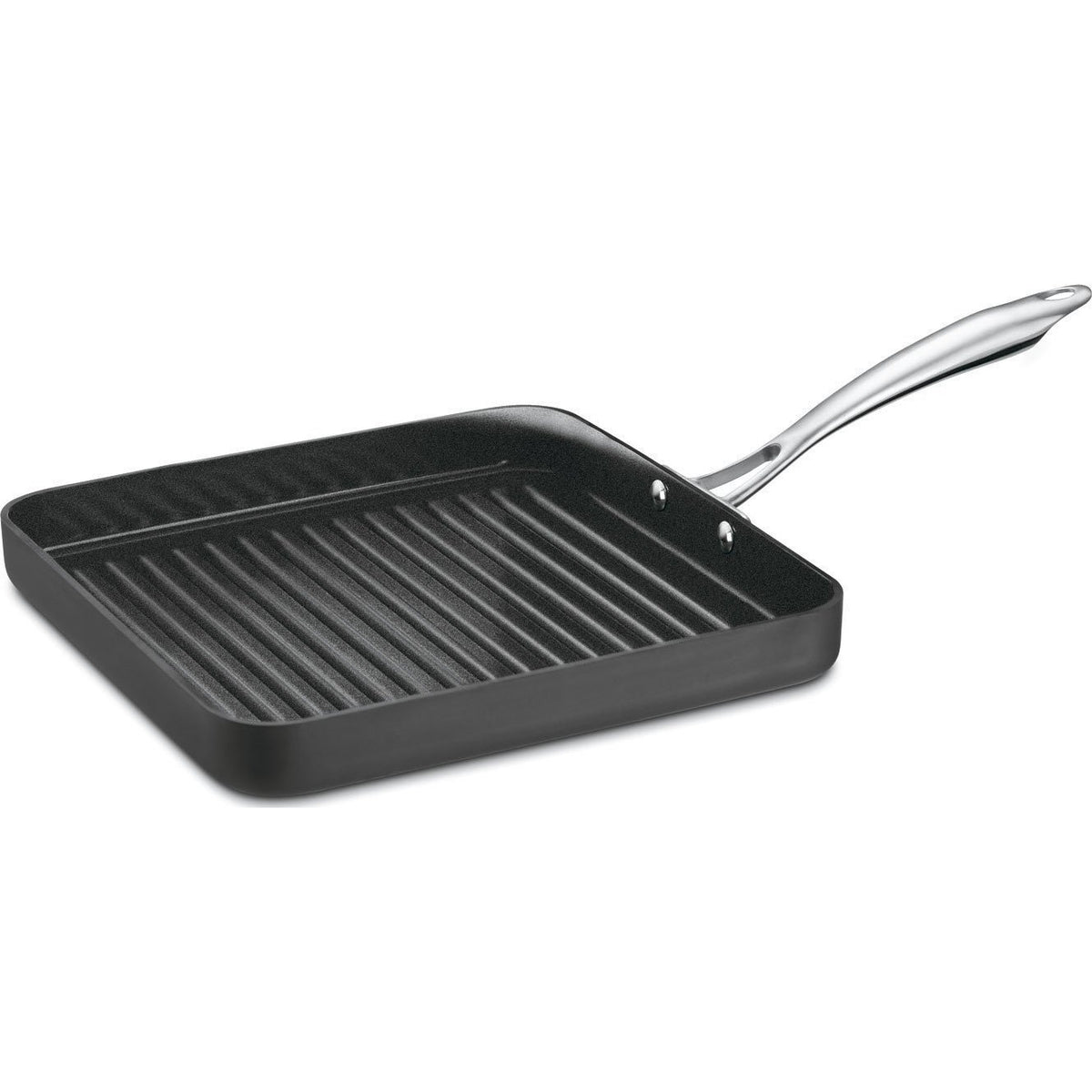 Cuisinart GreenGourmet grill pan top view showing ceramic nonstick surface and even heat