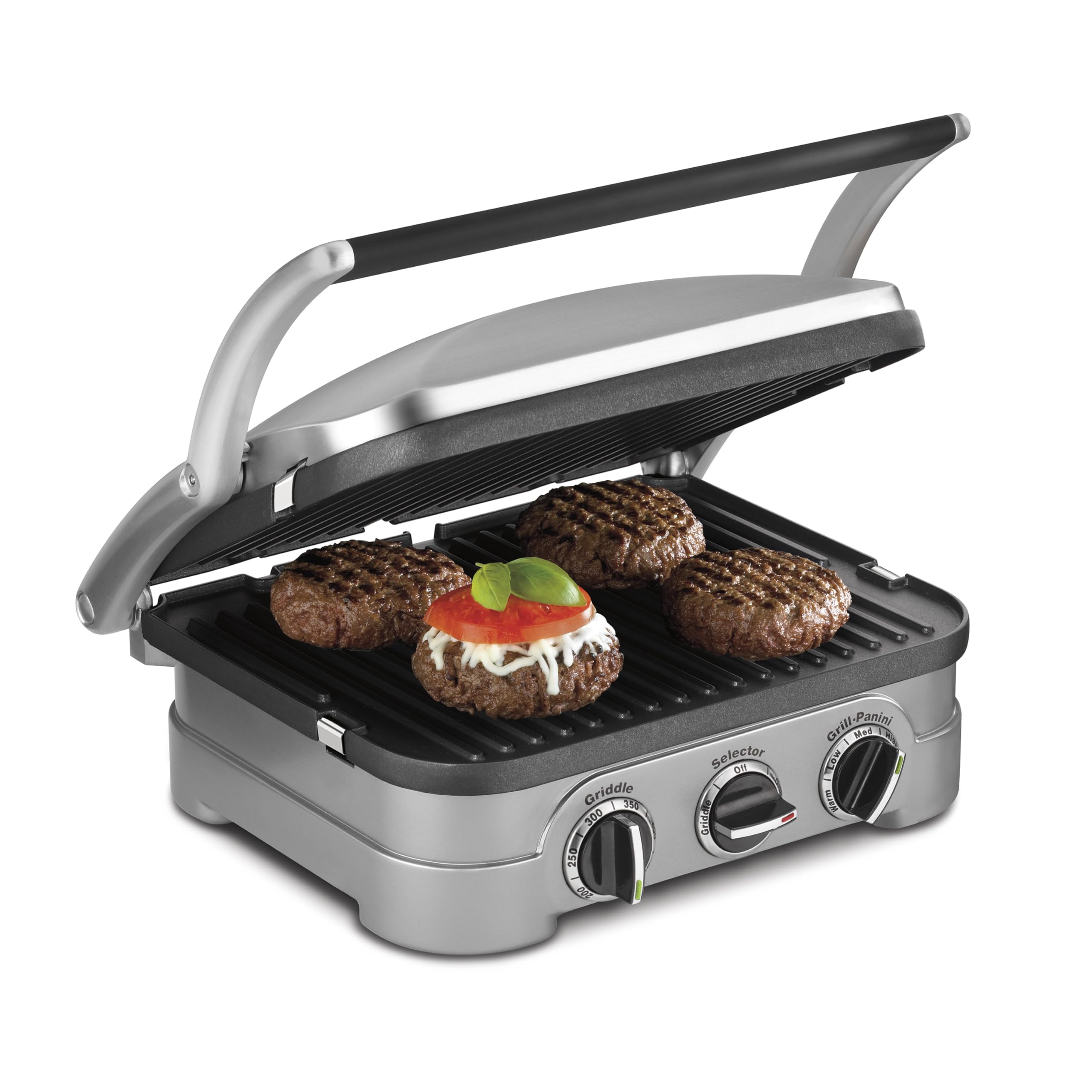 Cuisinart Griddler plates for easy cleanup and versatile cooking.
