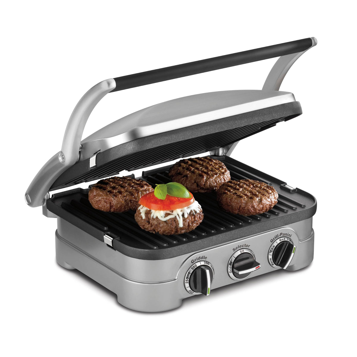 Cuisinart Griddler plates for easy cleanup and versatile cooking.