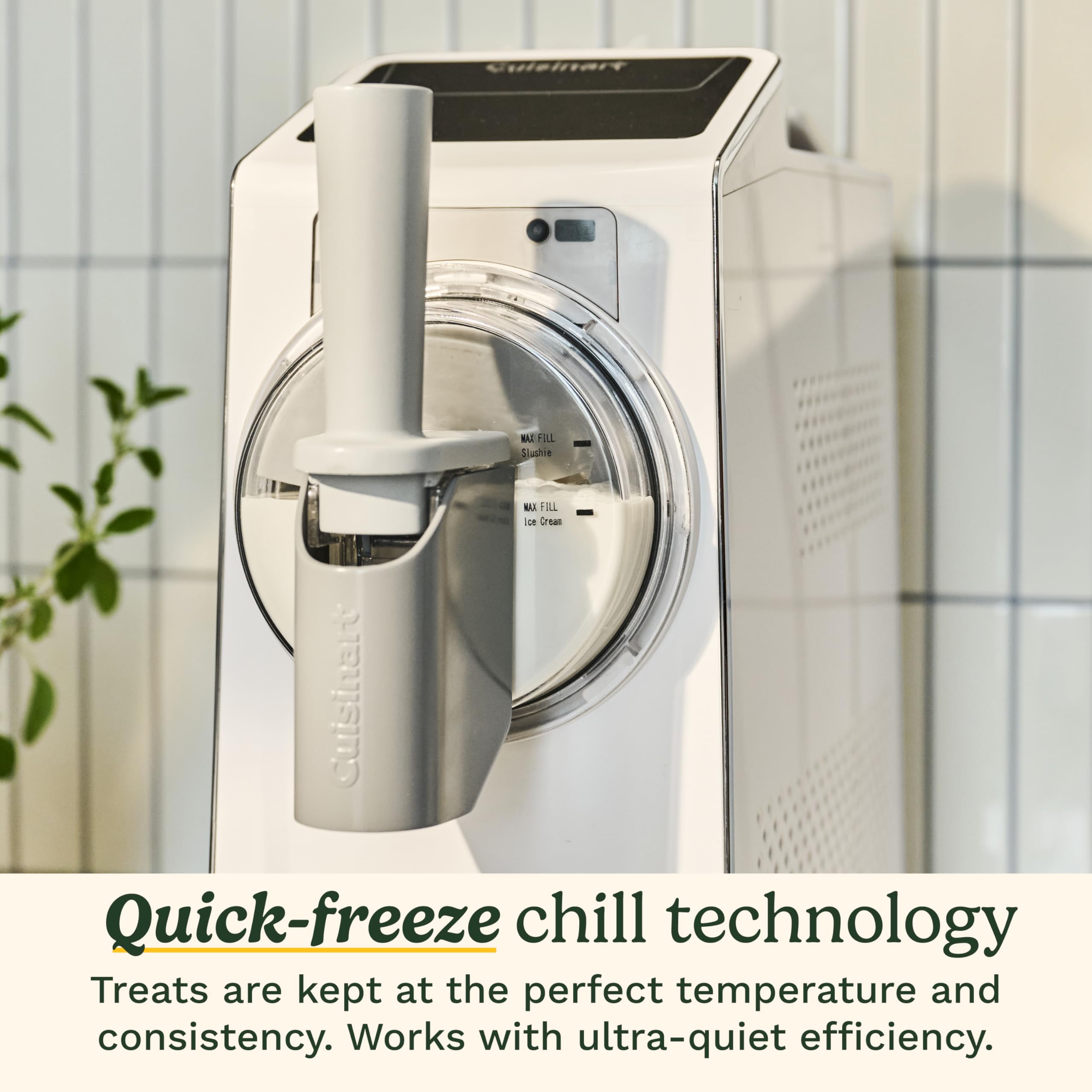 Cuisinart ICE-200 easy-dispense control ensures smooth serving