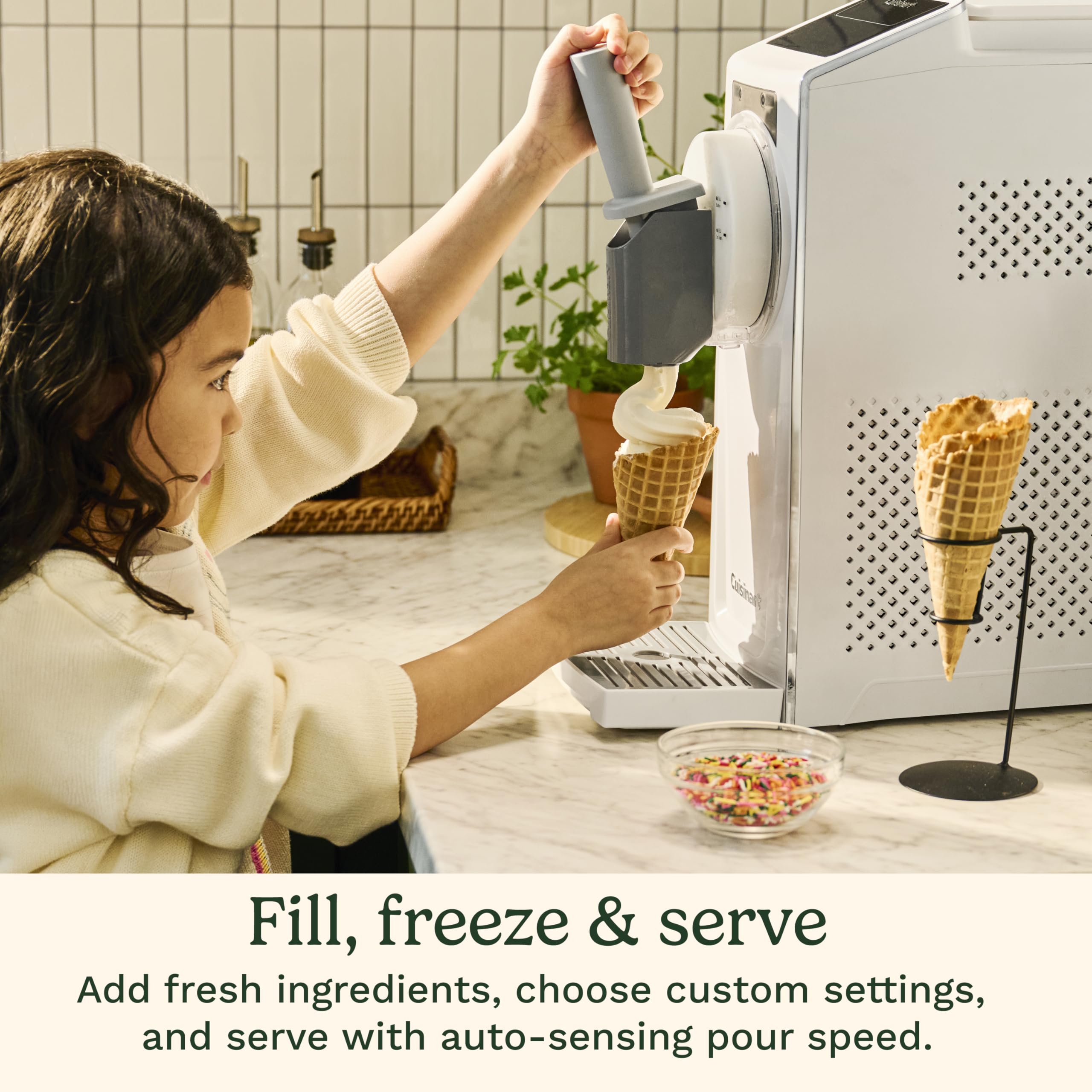 Cuisinart ICE-200 one-point-seven-quart capacity supports party-ready servings