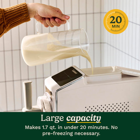 Cuisinart ICE-200 six preset programs simplify making sorbet and ice cream