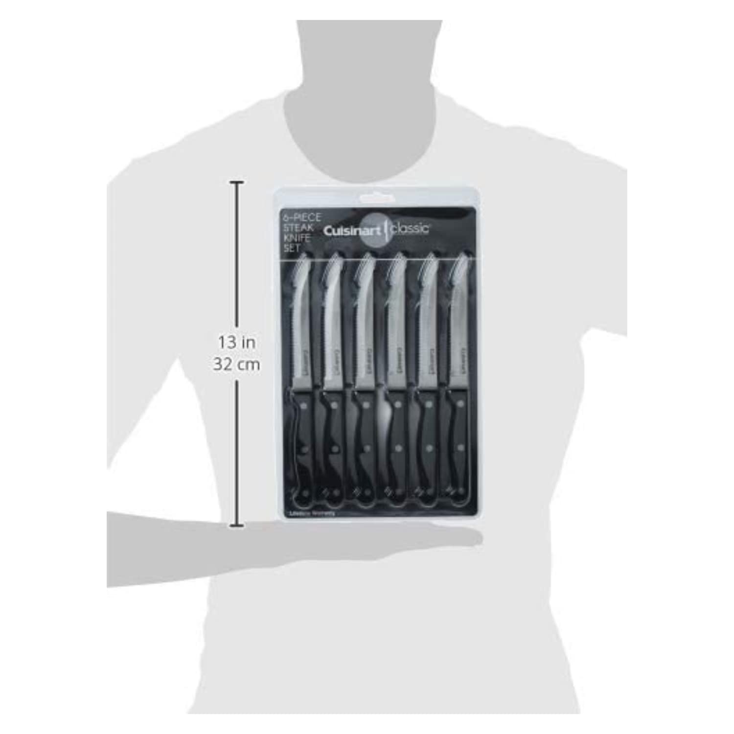 Cuisinart knife set full-tang blade construction for durable, reliable grip.