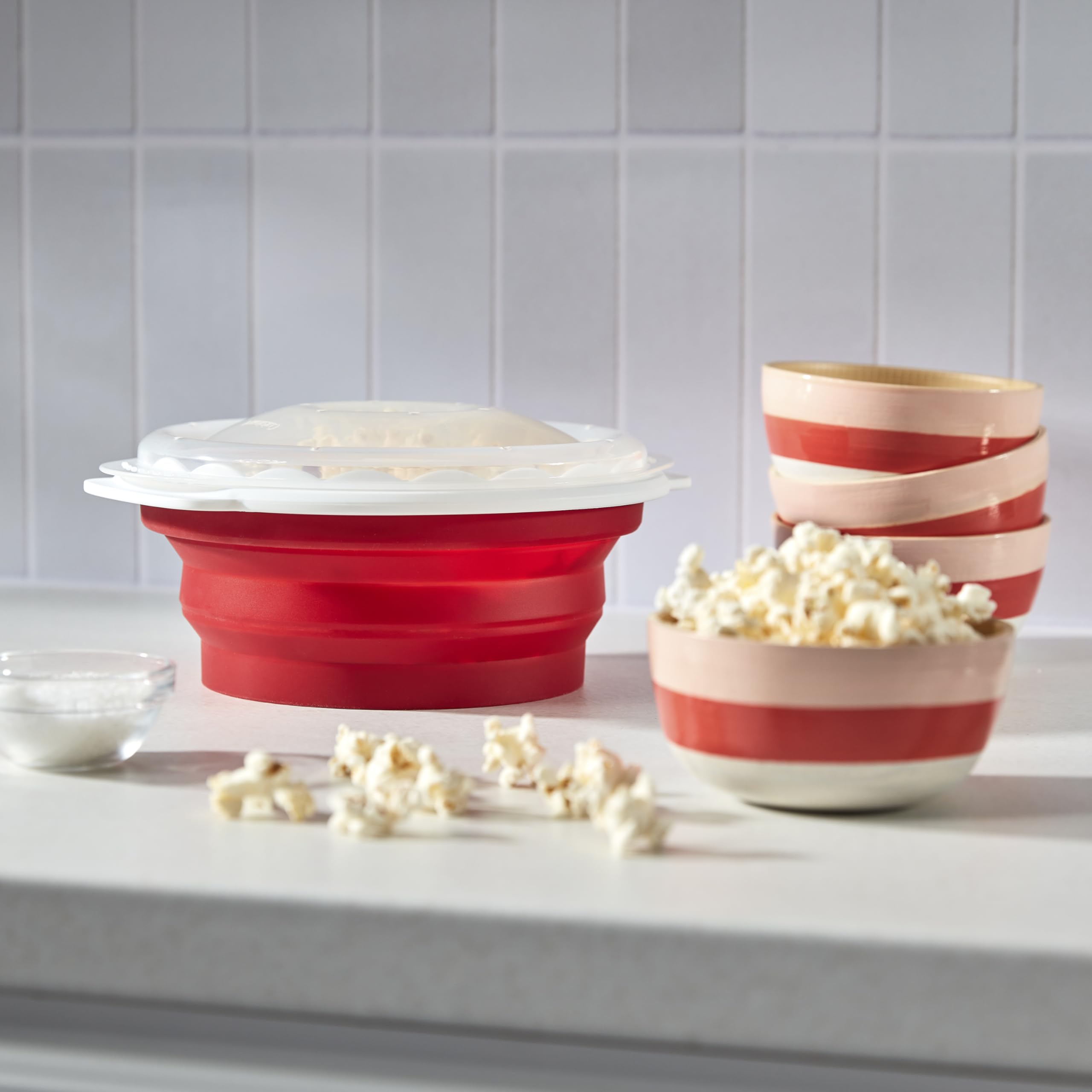 Cuisinart microwave popcorn maker easy to clean silicone surface