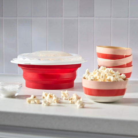 Cuisinart microwave popcorn maker easy to clean silicone surface