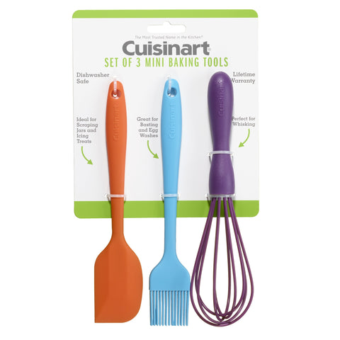 Cuisinart mini baking tools set for icing, scraping jars, and whisking.