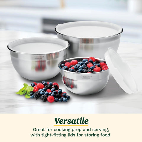 Cuisinart one-and-a-half-quart bowl with lid keeps leftovers fresh