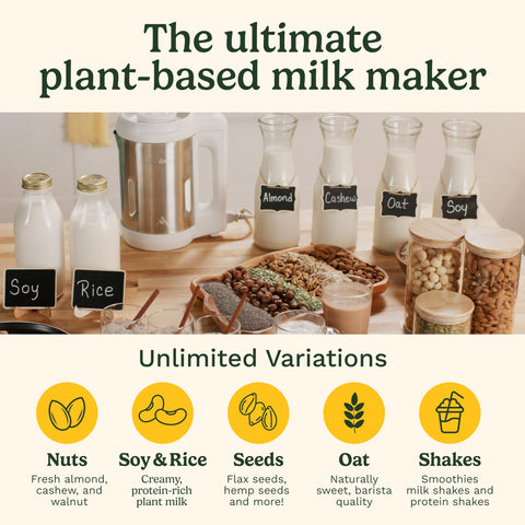 Cuisinart NutSmart blends quickly for creamy almond milk with minimal mess.