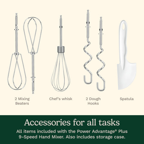 Cuisinart Power Advantage Plus accessories case keeps attachments organized.