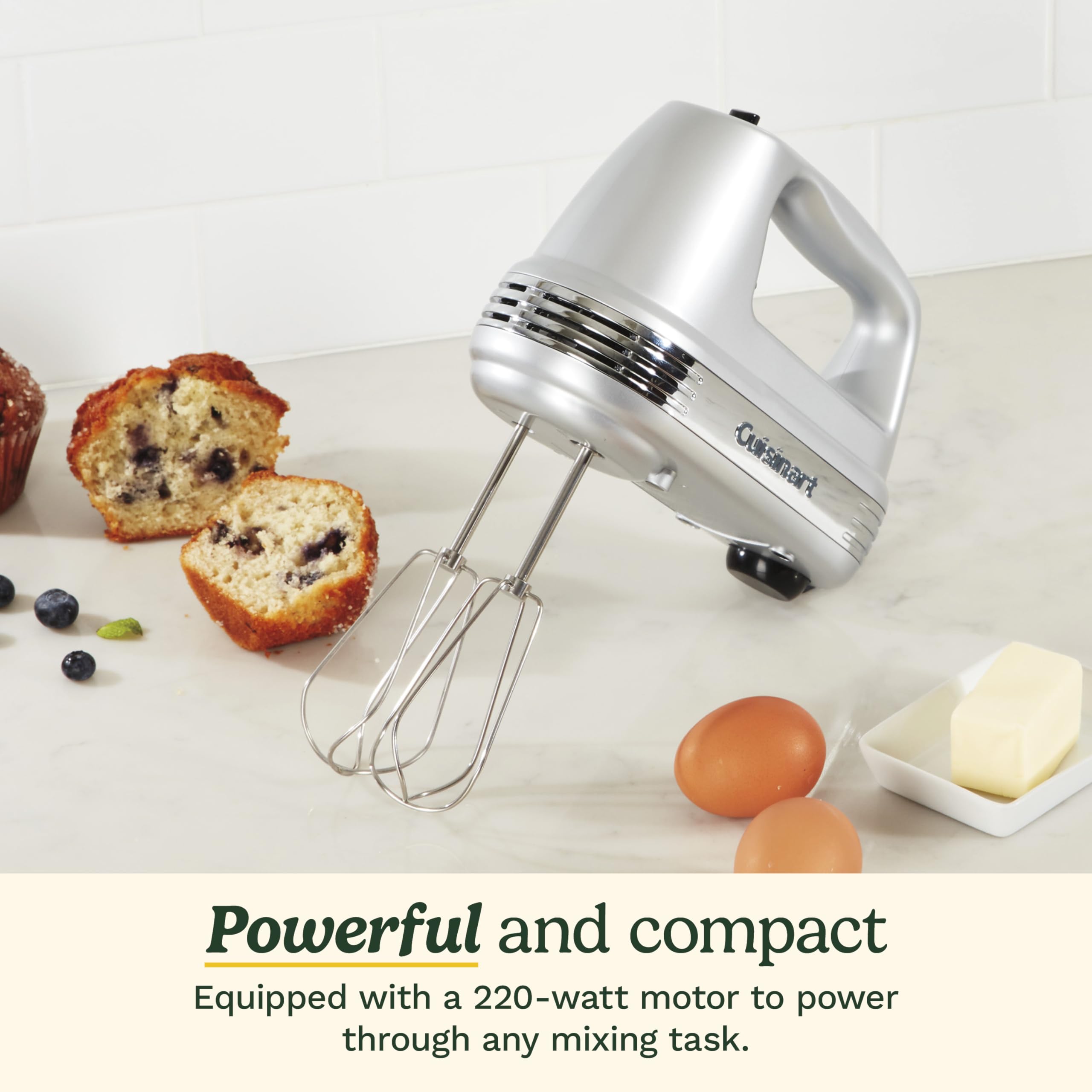 Cuisinart Power Advantage Plus beaters close-up highlighting dishwasher-safe cleaning.