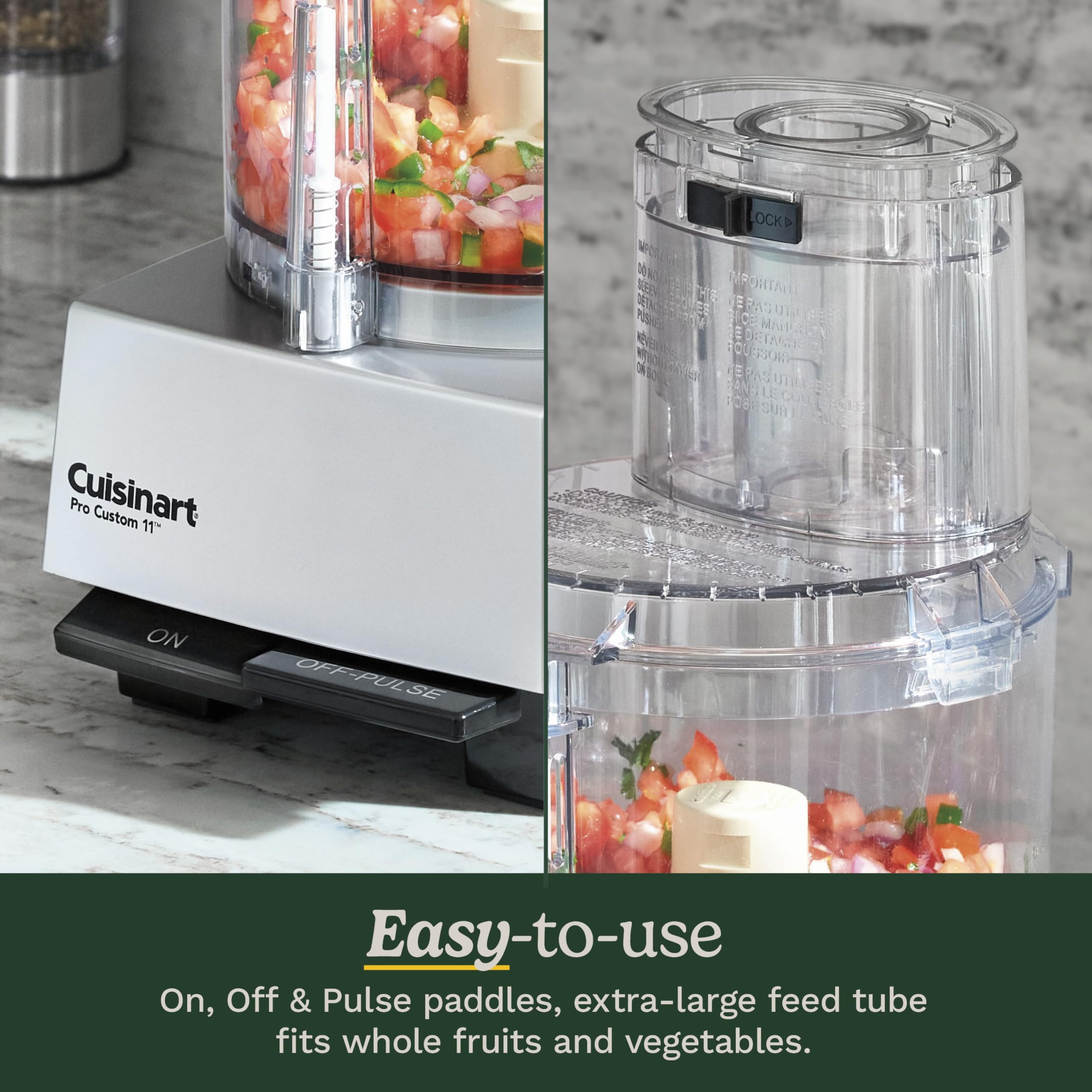 Cuisinart Pro Custom 11-Cup slicing disc 4mm for uniform veggie slices.