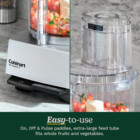 Cuisinart Pro Custom 11-Cup slicing disc 4mm for uniform veggie slices.