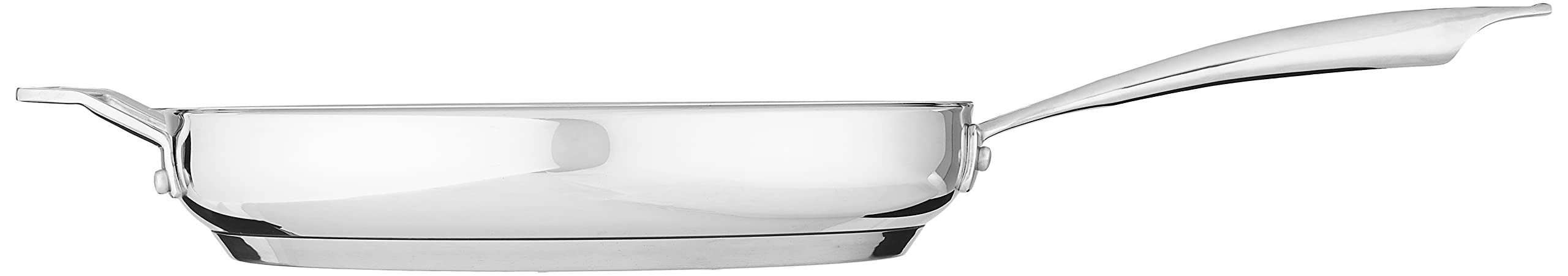 Cuisinart twelve-inch skillet riveted handle offers durable control