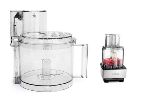 Cuisinart replacement work bowl and cover for DFP-14 enable smooth processing.