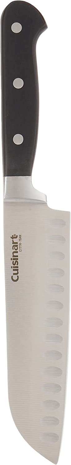 Cuisinart triple rivet handle shown for durable, comfortable grip during prep.