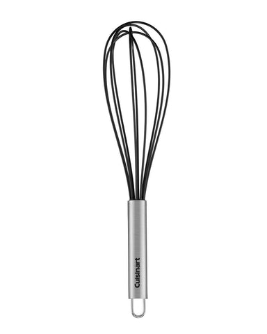 Cuisinart 12-inch silicone whisk in black for smooth sauces and nonstick pans
