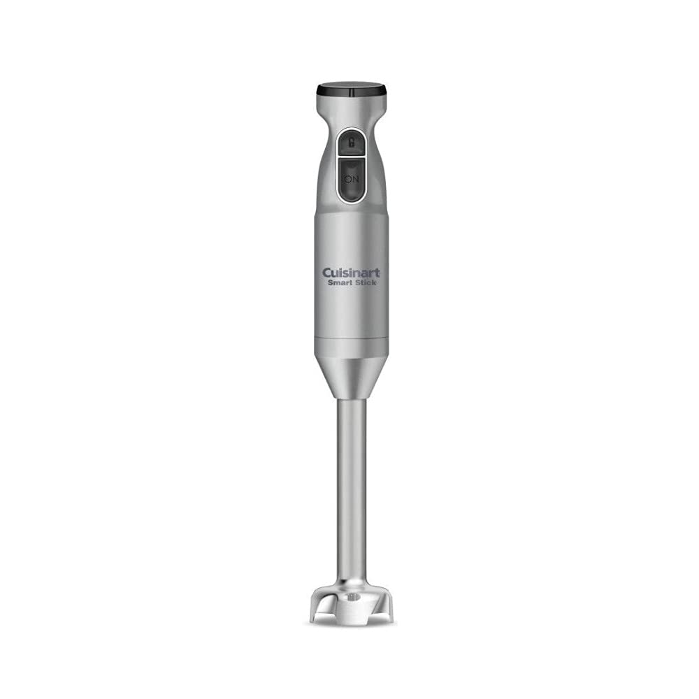 Cuisinart Smart Stick two-speed handheld blender with ergonomic handle for quick smoothies.