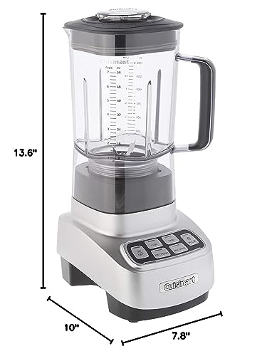 Cuisinart SPB-650P1 pre-programmed smoothie and ice crush functions for quick blends.