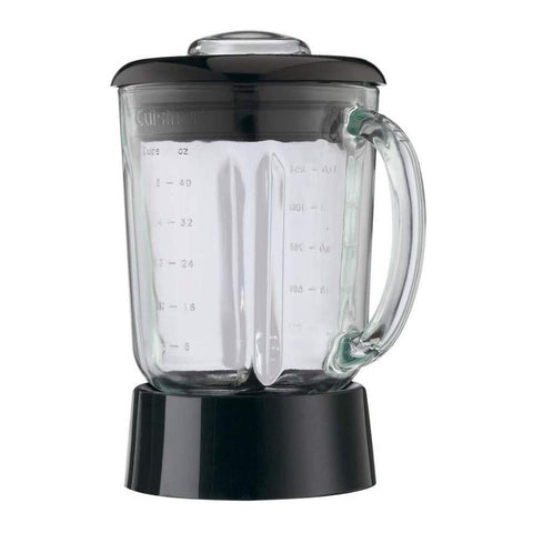 Cuisinart SPB-7CH 40-ounce jar showing a dripless pour spout for mess-free servings.