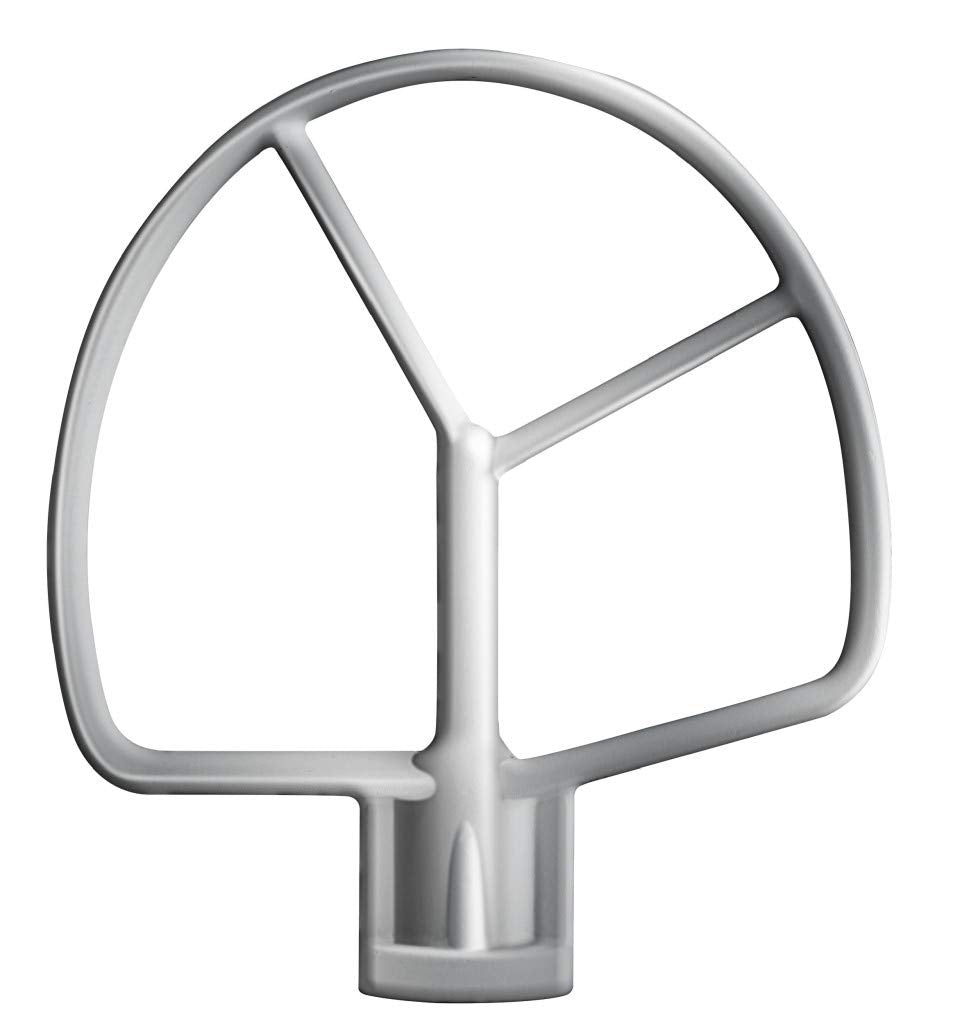Cuisinart stand mixer includes whisk, dough hook, and paddle for baking.