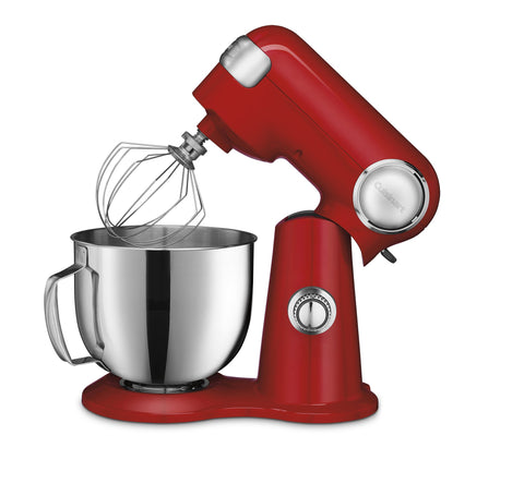 Cuisinart stand mixer splash guard with pour spout protects counters.