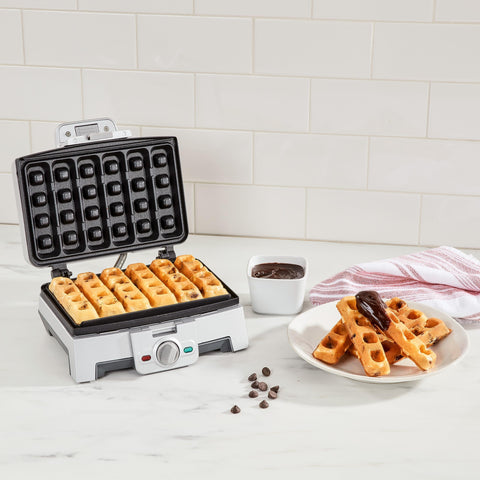Cuisinart Waffle Stick Maker WAF-ST6 five shade settings personalize browning to your taste