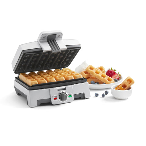 Cuisinart Waffle Stick Maker WAF-ST6 stainless steel body offers durable, long-lasting performance
