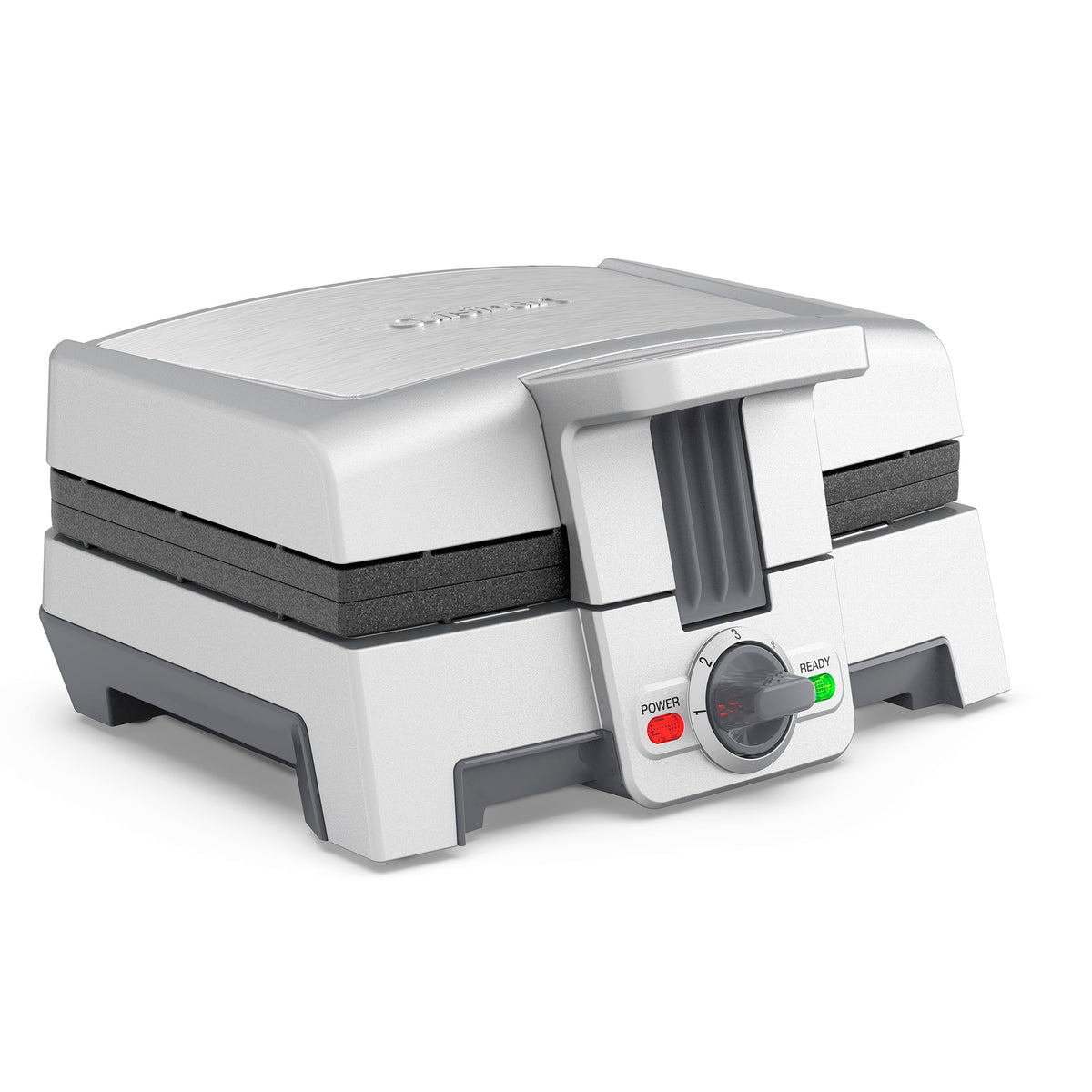 Cuisinart Waffle Stick Maker WAF-ST6 top view shows compact stainless steel design for counter use