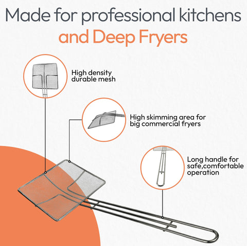 Cuisine Ready nickel-plated iron strainer offers durable performance in busy kitchens