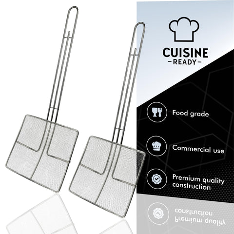 Cuisine Ready two-pack professional kitchen strainer set for busy environments