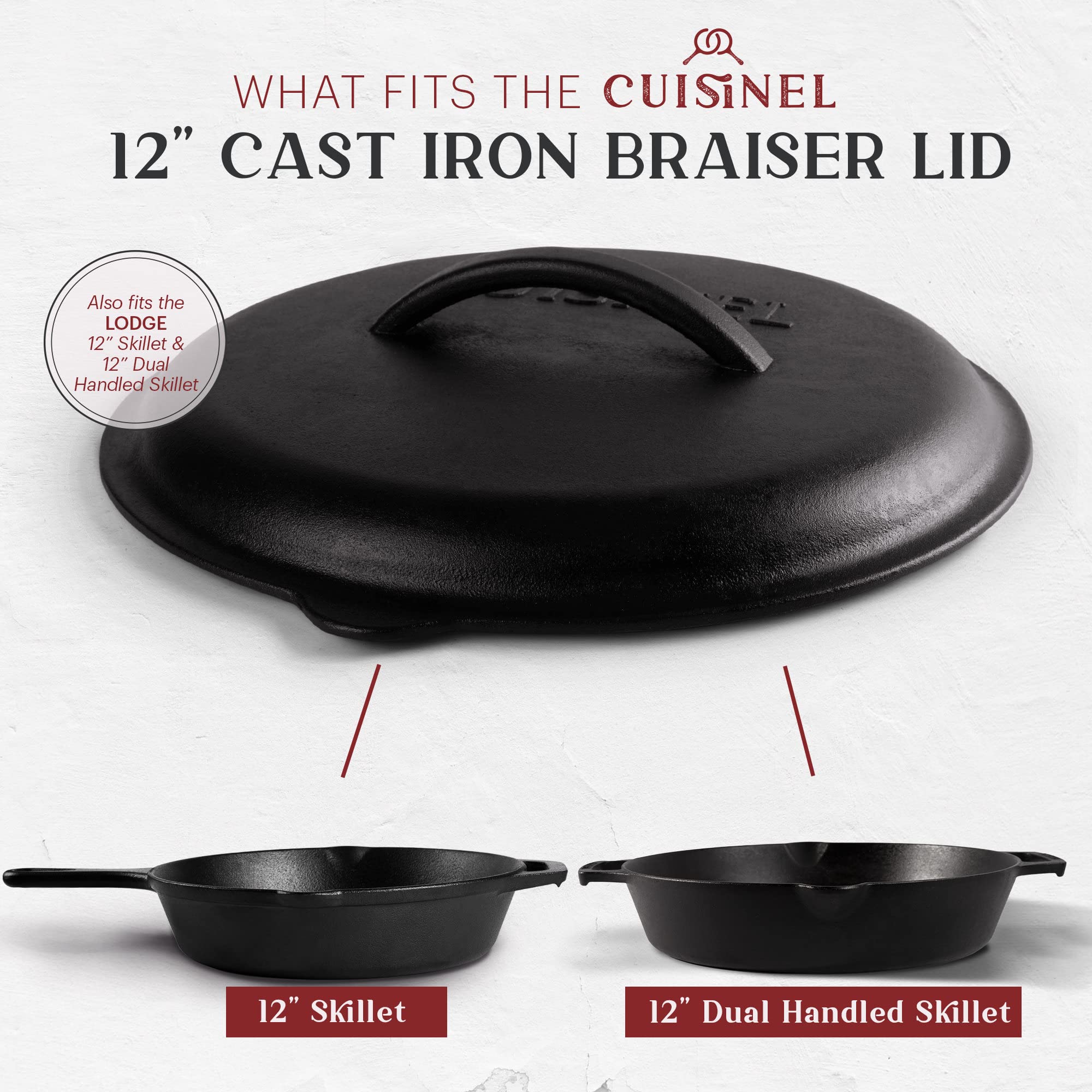 Cuisinel care guide included helps you maintain seasoning and longevity.