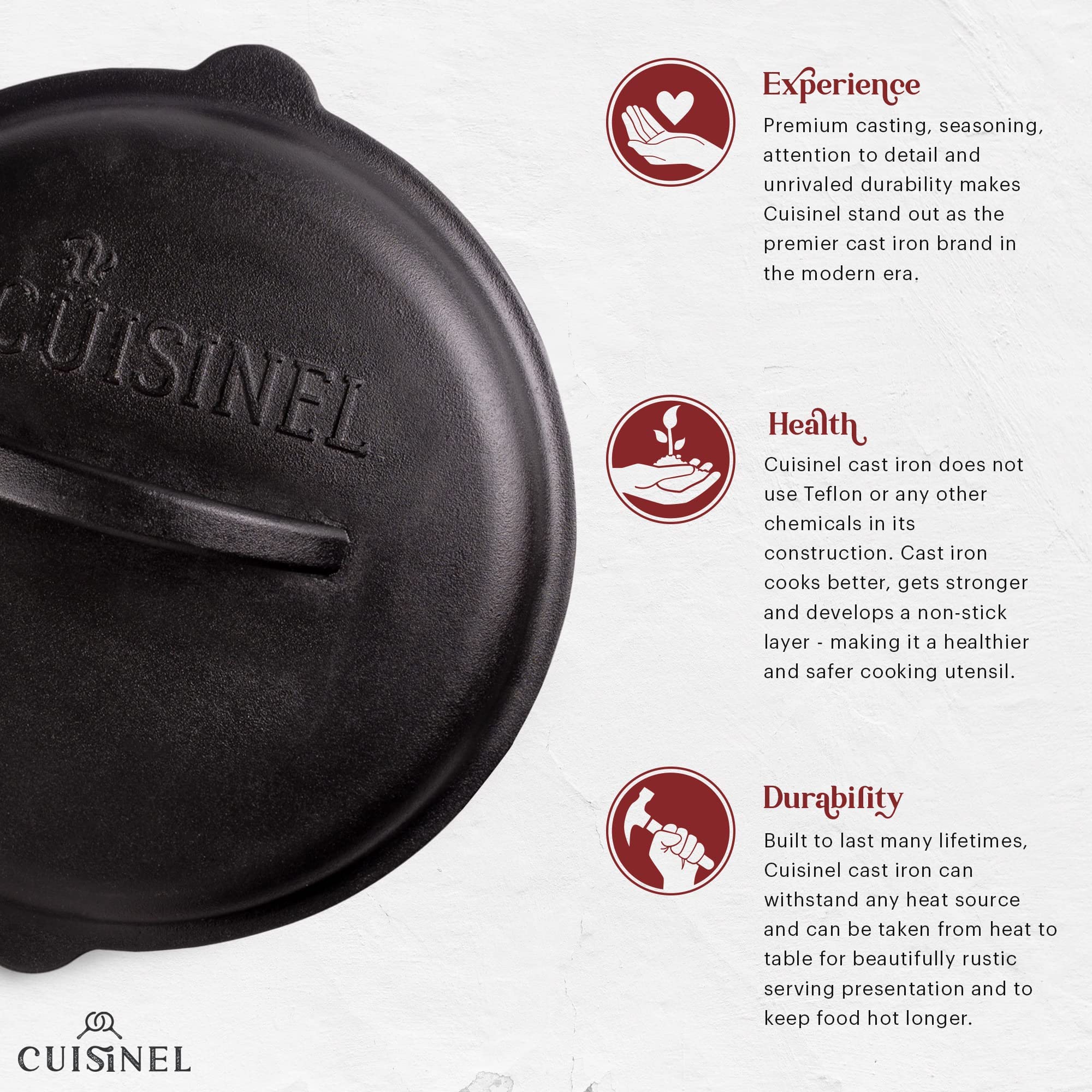 Cuisinel care and use guide included supports both beginners and experts.