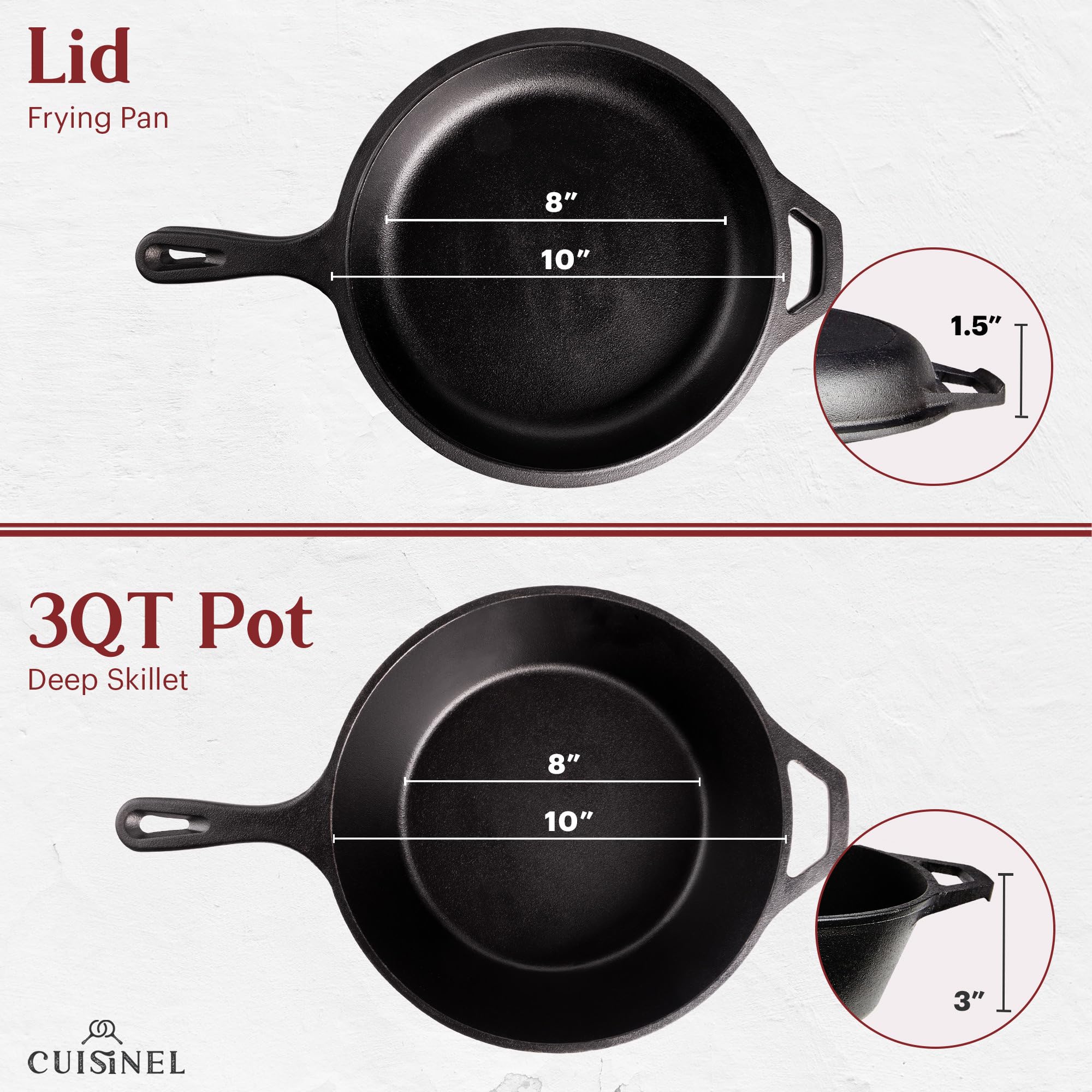 Cuisinel skillet on induction cooktop demonstrates compatibility