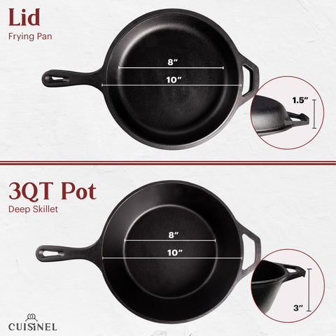 Cuisinel skillet on induction cooktop demonstrates compatibility