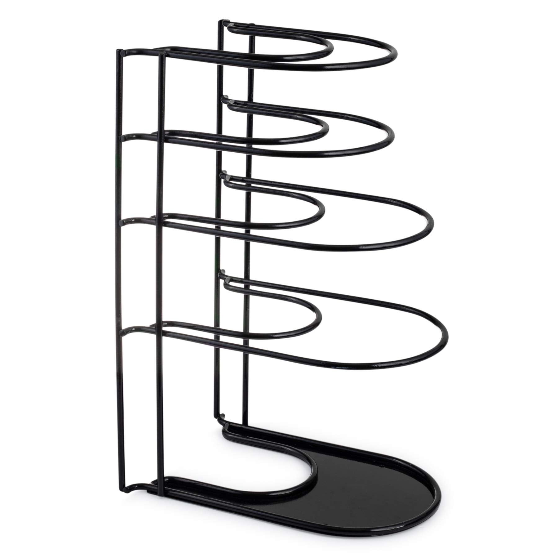 Cuisinel extra-large 5-tier rack with dutch oven slot supports heavy cast iron safely.