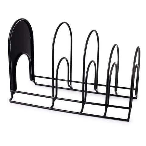 Cuisinel pots and pans organizer optimizing shelf space for everyday cooking.