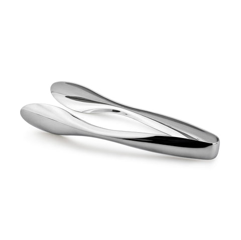 Cuisinox 6 inch polished tongs closeup for precise, elegant serving
