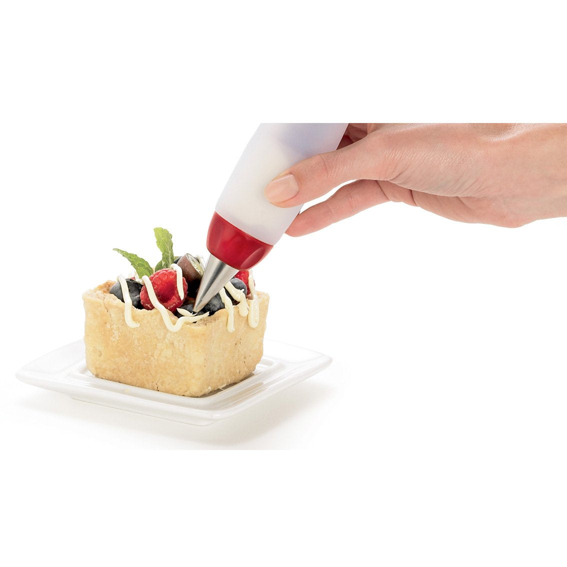 Cuisipro Deluxe Decorating Pen handles homemade sauces for custom treats.