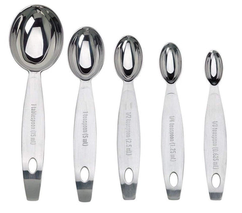 Cuisipro measuring spoons ideal for precise measurements in spice jars.